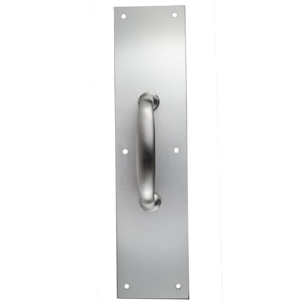 Trans Atlantic Co. 3-1/2 in. x 15 in. Stainless Steel Pull Plate with Classic Pull GH-PP5310-US32D - main